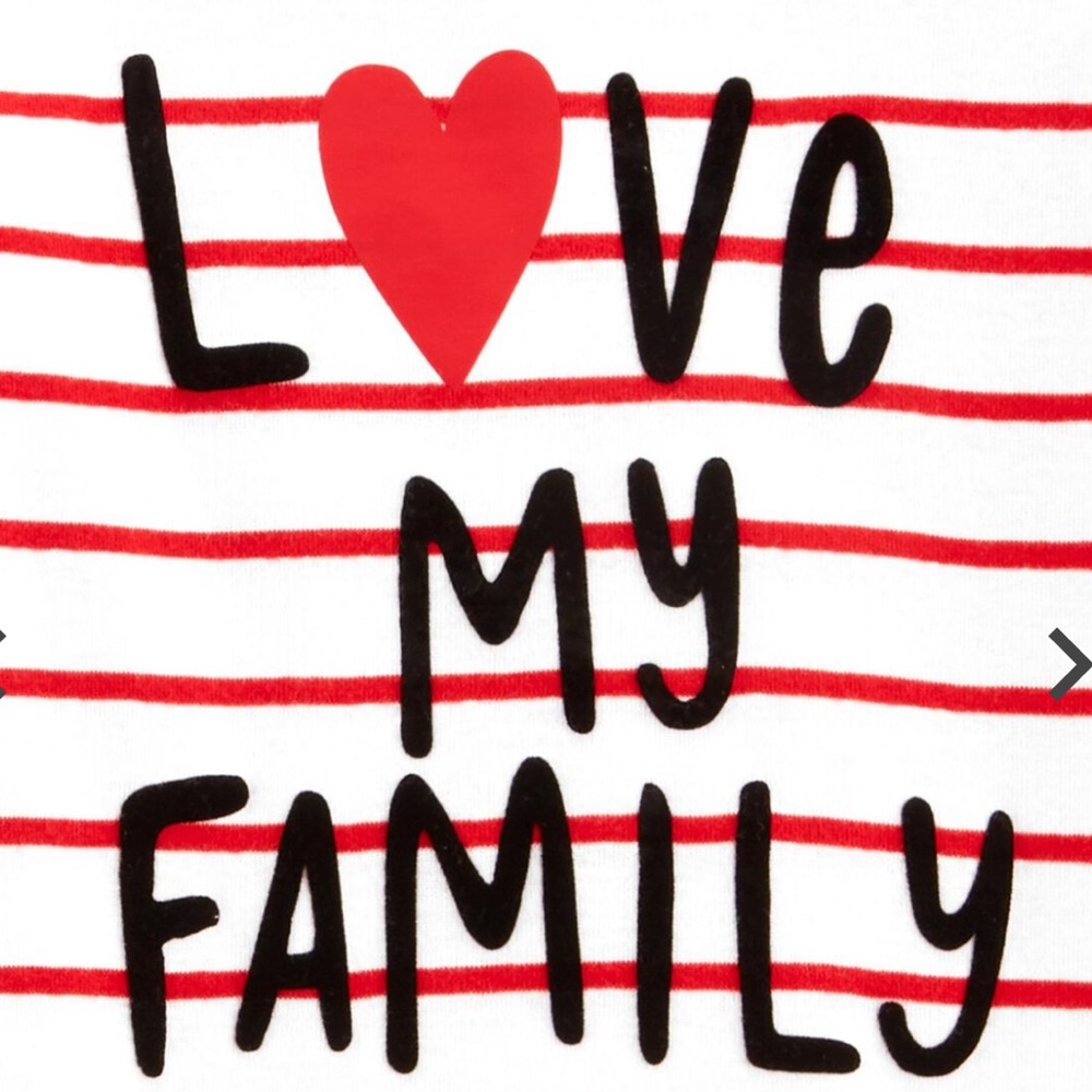 WOMEN’s “ Love my Family” pajama 2 piece set, NWT